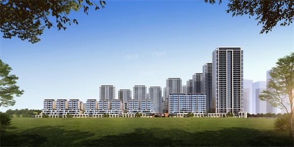 高架桥旁的现代都市 银灰色街区的生机与想象